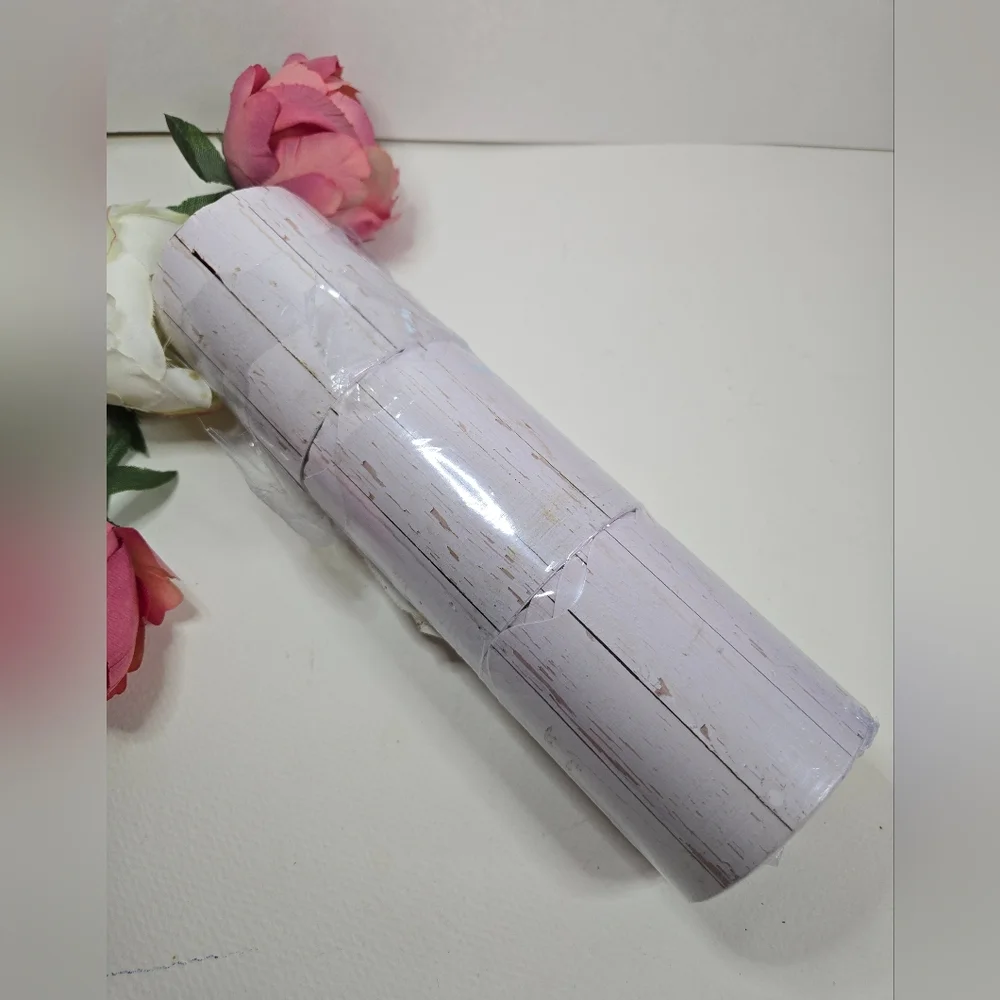 White Rustic Decorative 3 Rolls. 99ft White Wood Bulletin Board Border Trim Roll